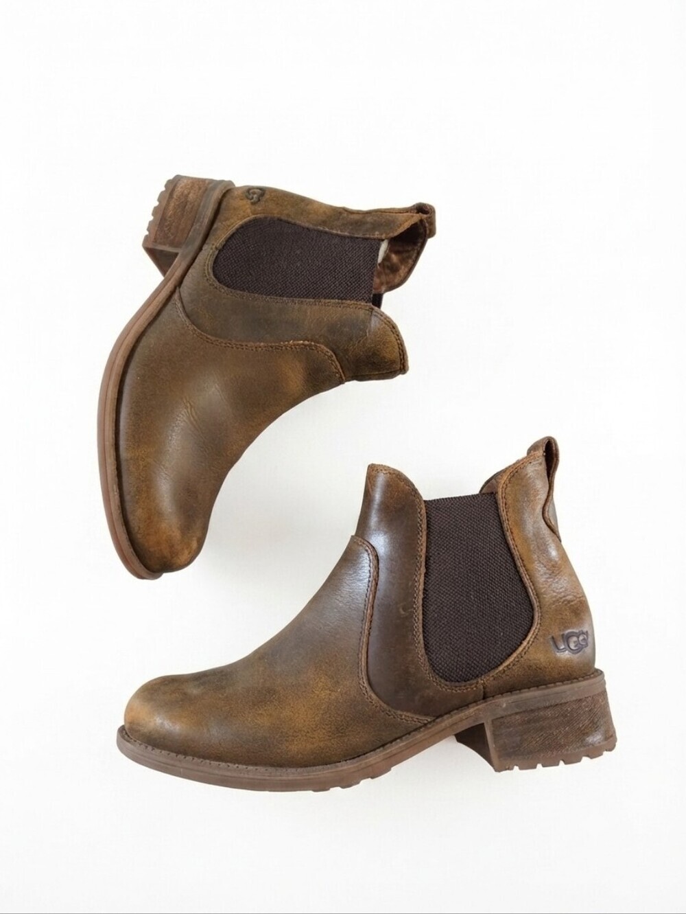 UGG BONHAM WATER RESISTANT STOUT BIKER CHELSEA BOOTS SIZE 7